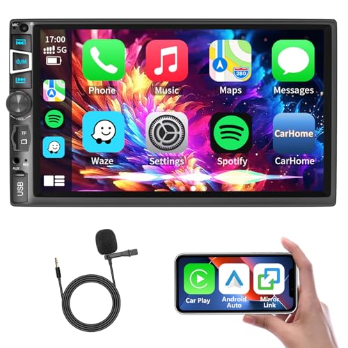 Radio para automóvil con pantalla táctil HD 7 pulg y Bluetooth miniatura 1