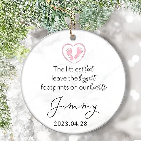 VAPCUFF Baby Memorial Gift, Baby Memorial Ornament, Remembrance Ornament, Loss of Baby Christmas Ornaments, Baby Loss Memorial Ornament Cover