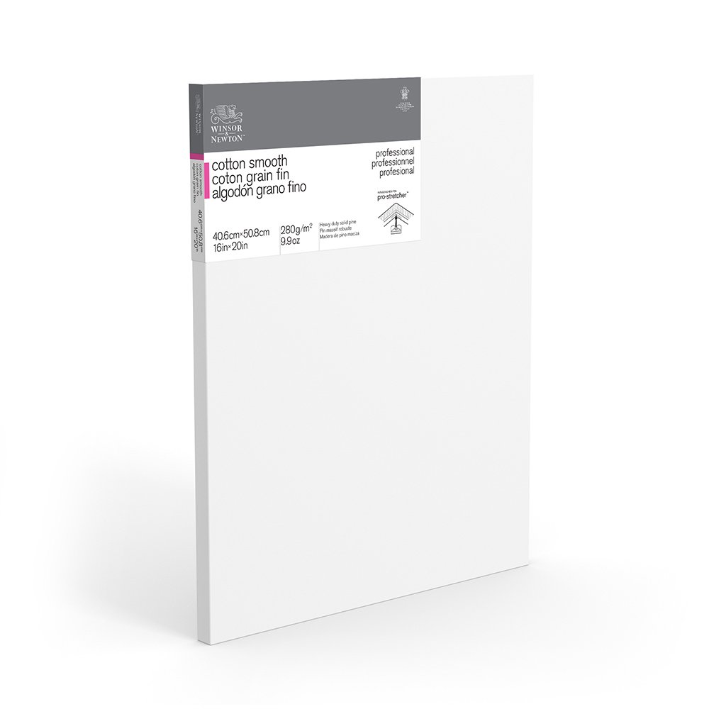 Winsor & Newton 16 x 20-Inch Professional Cotton Smooth Canvas (Pack of 1)