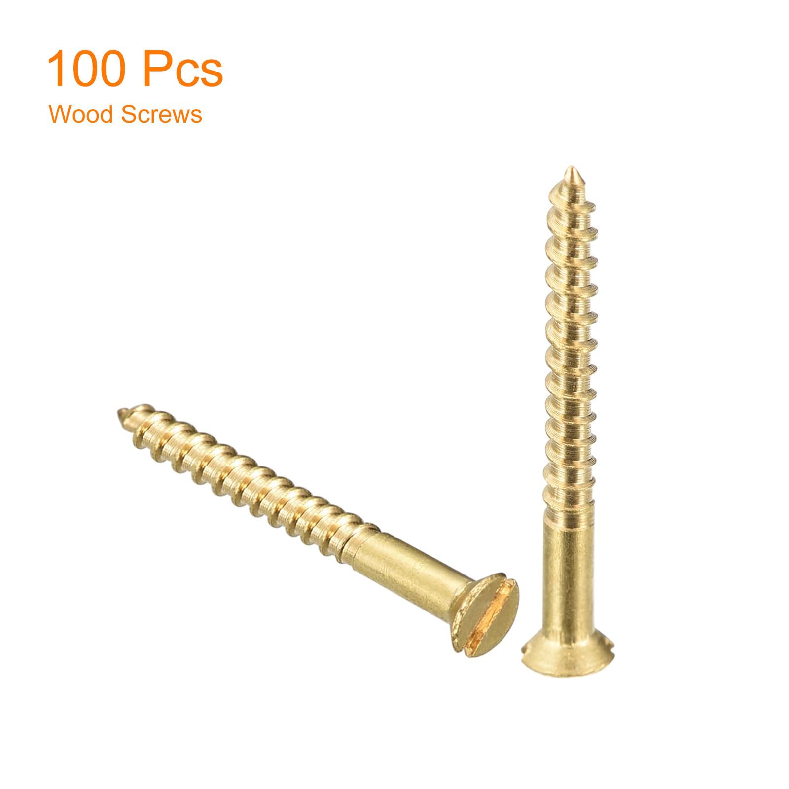 TA-VIGOR 100Pcs Self Tapping Screws, M2 Slotted Flat Head Screw, 20mm Round Head Slotted Tapping Screws - Image 3