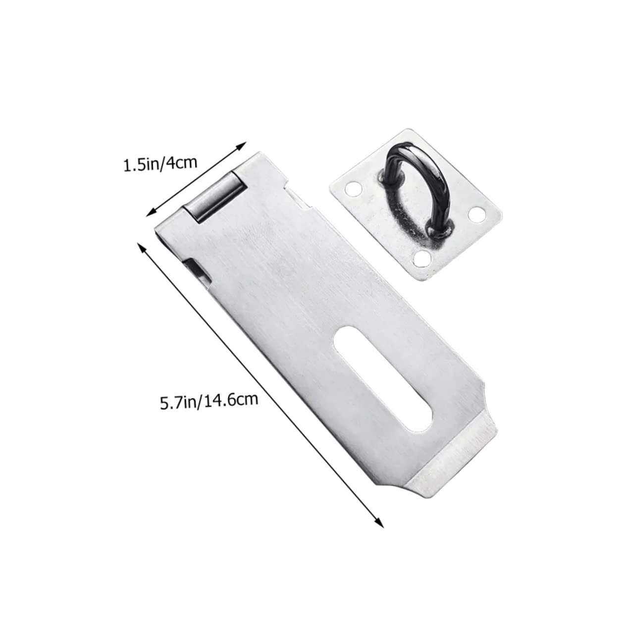 Mipcase Door Latch Lock Garage Door Lock Kit Padlock Hasp Latches for Home Office Hotel