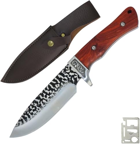 Safari Hunting Survival Knife with Multi Tool Card