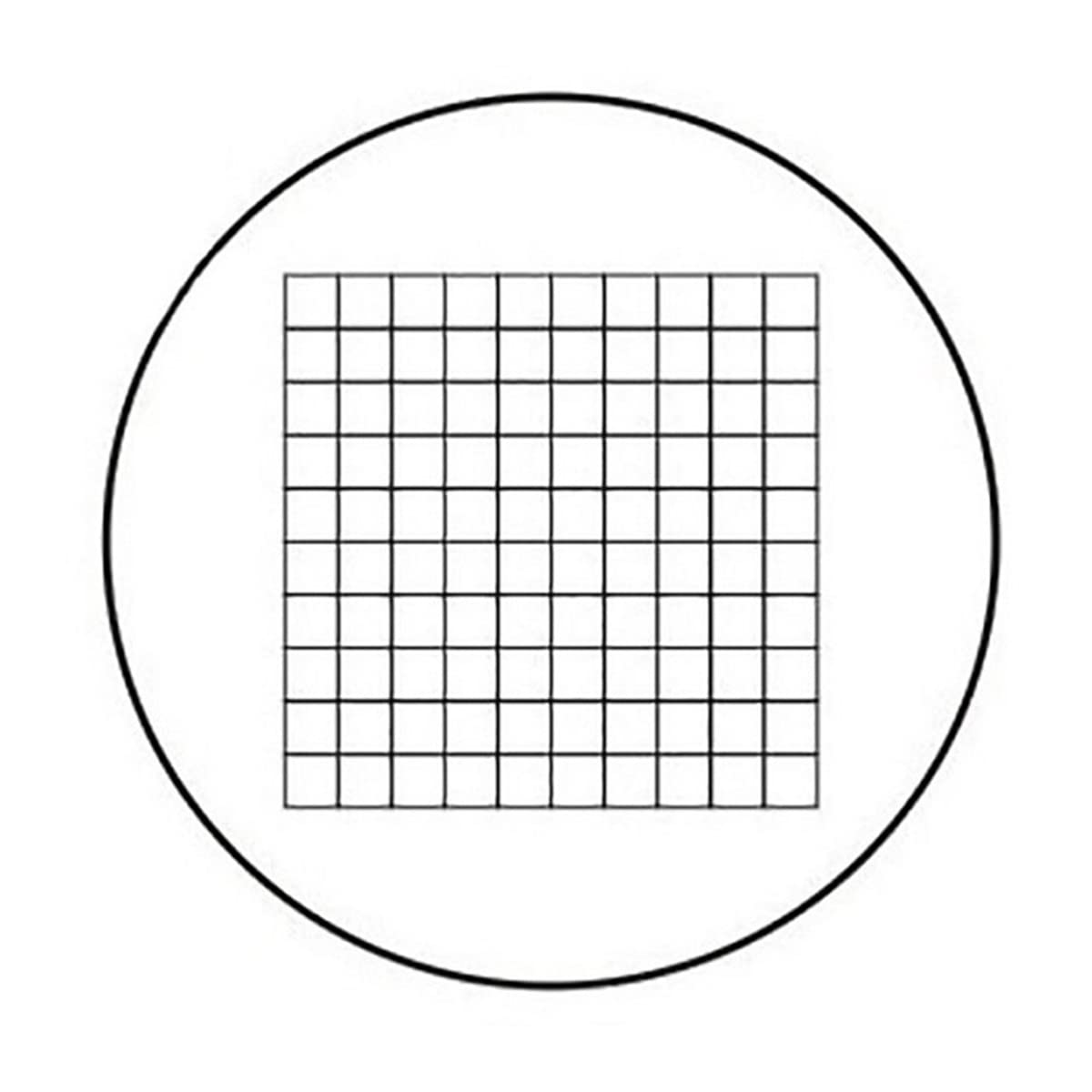 Microscope Eyepiece Micrometer Diameter 19mm Optical Glass Cross Ruler for Biogolical Microscope 23.2mm(MS-1-H)