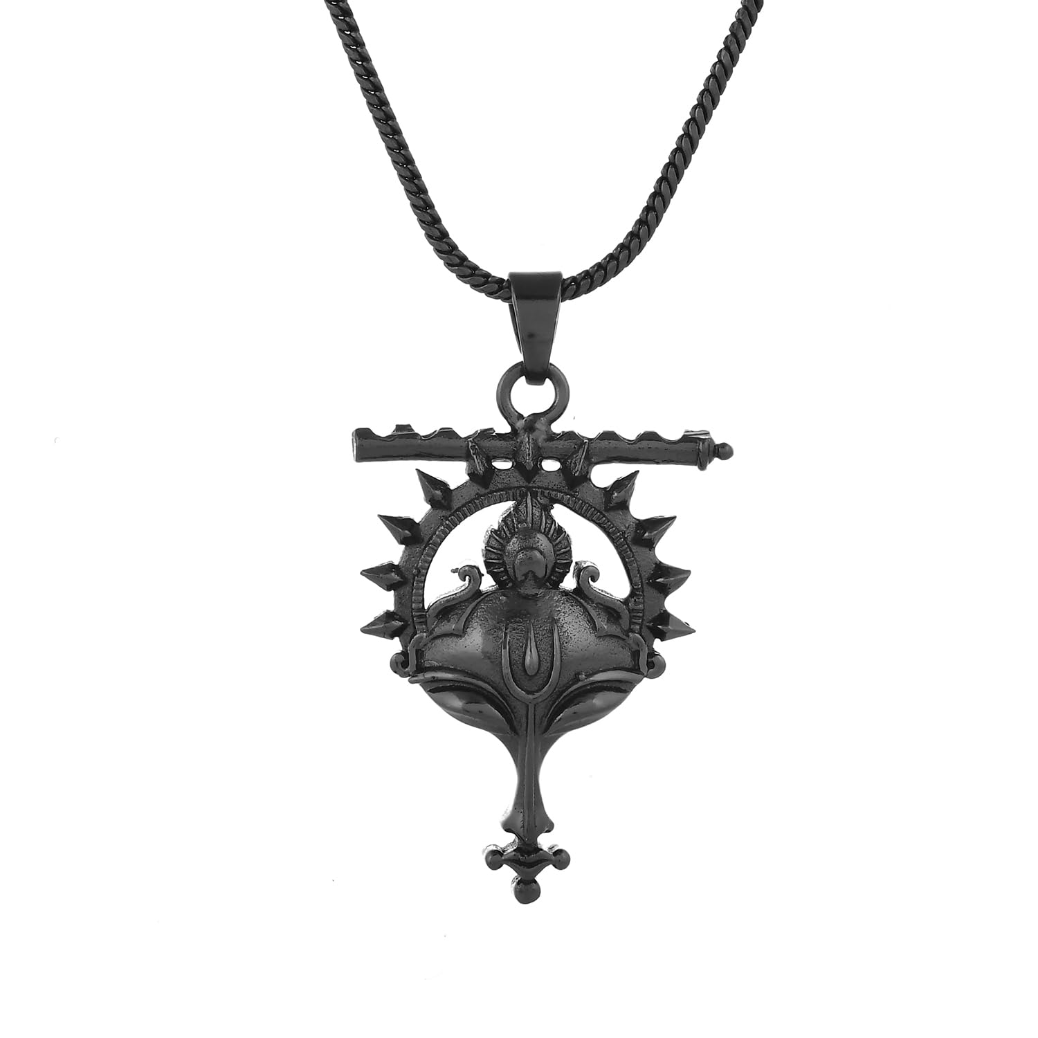 Eclipse Statement Bold Black Mens Pendant|Black Pendant For Men|Gift For Men|Classic|Trendy|Anniversary Gift For Husband|Birthday Gift| Everyday Wear-image-33