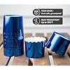 Blue Baking Cups Cupcake Liners, 50pcs Paper Baking Cups Muffin Liners Greaseproof Disposable Bulk Cupcake Wrappers, 6 oz Standard Muffin for Father's Day Decor Retirement Graduation Parties