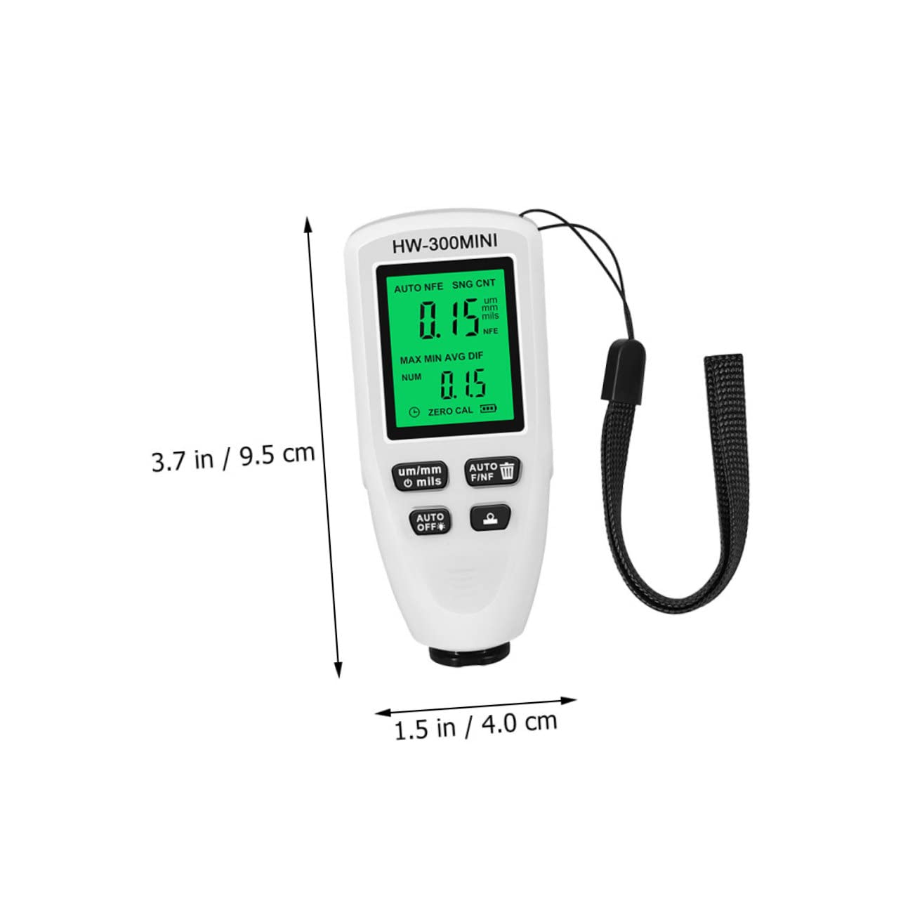 SOLUSTRE Tester Automotive Paint Gauge Digital Gauge Coating Thickness Meter Paint Meter