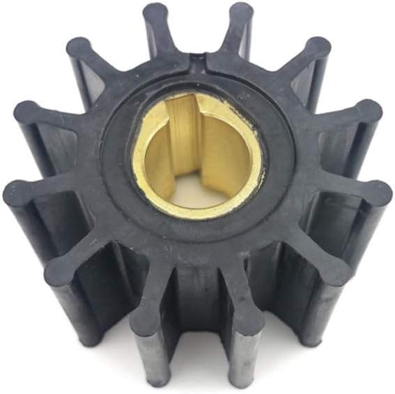 Water Pump Impeller Replaces Volvo Penta 831182, 835182, 875573, 875575-3, 21951350 & Johnson 09-801B-1 Yanmar 145410-46090 124310-46090 Jabsco 4568-0001-P