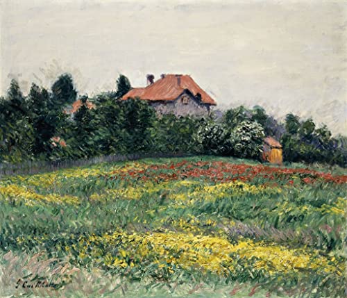 Toile Paysage de campagne normande Caillebotte déco murale 60x90