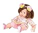 Produktbild Götz 1727187 Maxy Muffin Daysi Do Puppe - 42 cm große Babypuppe mit braunen Schlafaugen, braunen Haaren und Weichkörper - 6-teiliges Set