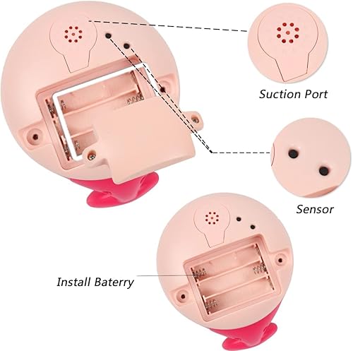 Miniatura 6 de AOLIGE - Juguetes de baño iluminados para bebés o niños pequeños, 2 unidades, juguete de ballena que expulsa agua de forma automática, con aspersor