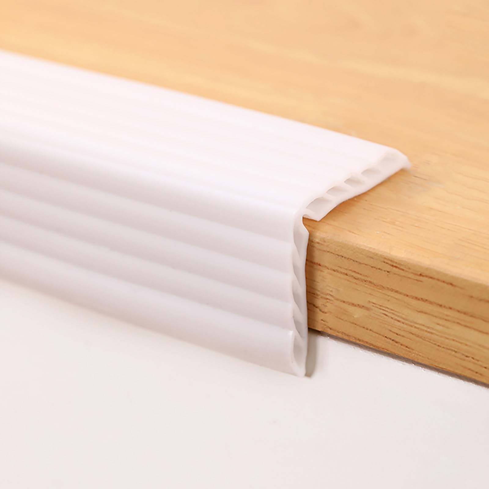 Paraspigoli per Scale, Protezioni per Bordi Scale, Modanature Adesive per Pareti, Angolari per Muro, Paraspigoli, Profilo Angolare per la Casa(White)