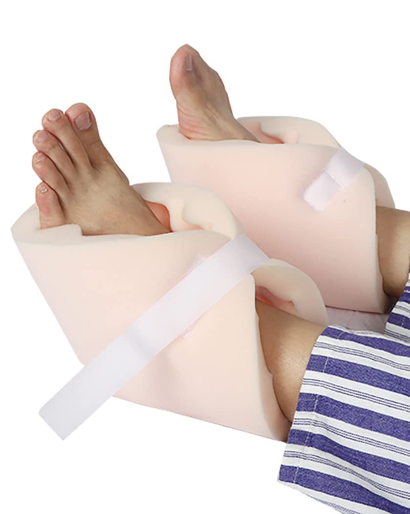Almohadas protectoras de talón suaves y reconfortantes, almohadilla para pie antiescaras, cubierta de soporte para tobillo, cojines, almohadilla de talón ajustable para ancianos