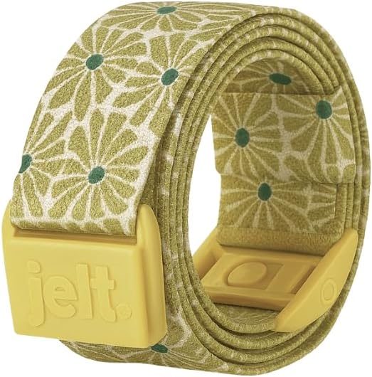 JeltX Adjustable Elastic Belts for Men and Women, Non-Slip Stretch Belt with Magnetic Belt Buckle and Grippy Gel