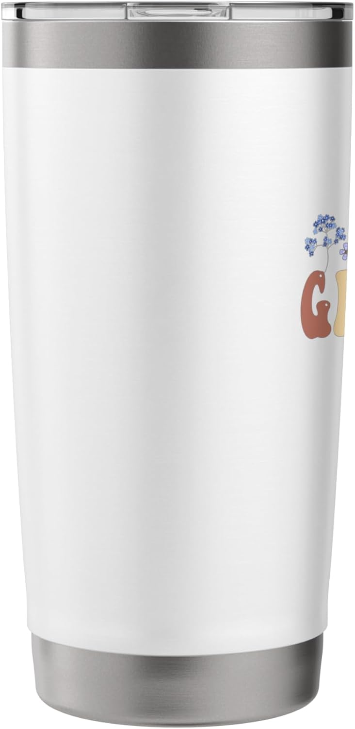 Grammie Gifts Women Wildflower Floral Design Grammie Stainless Steel Insulated Tumbler - Image 4
