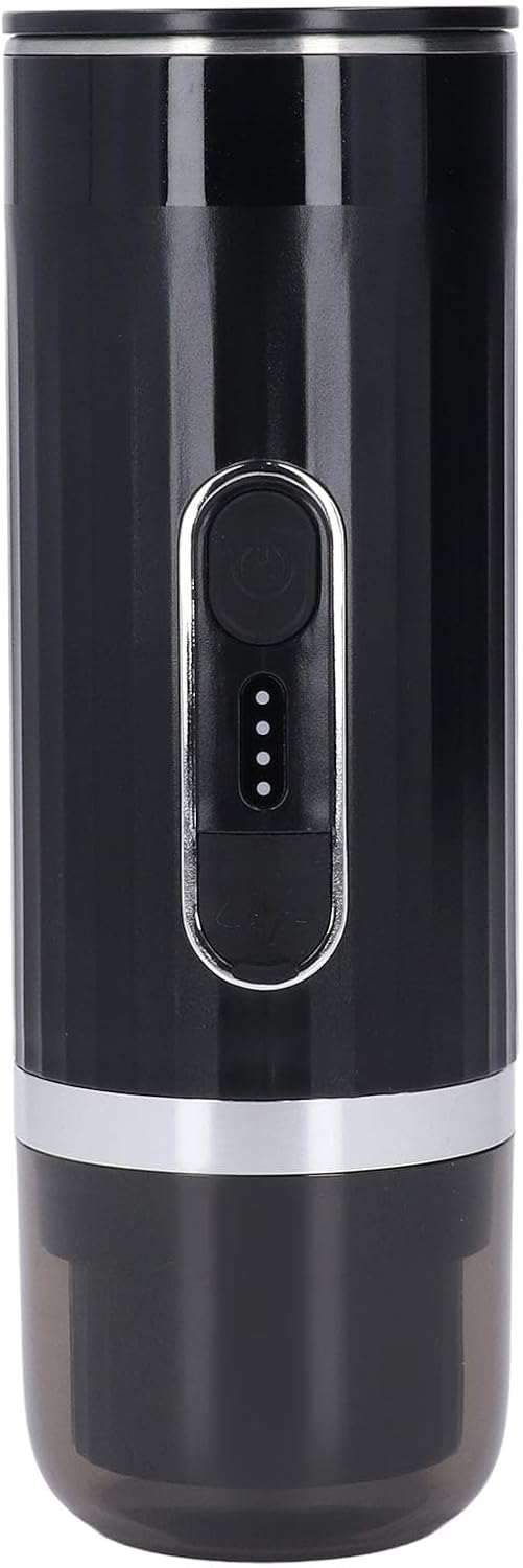 Cafetera Portátil con Autocalentamiento y 20 Bares de Presión para Café Molido