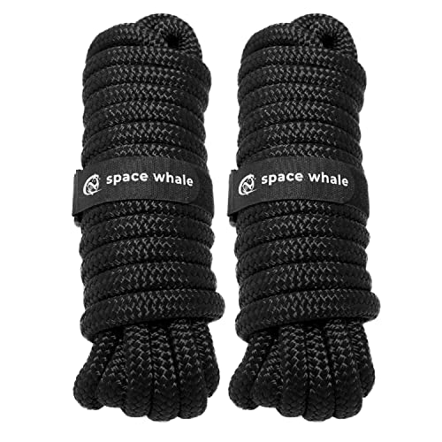 Cime Da Attracco Nere 1/2 X 20' - Made In USA - Mad Dog 802012-02