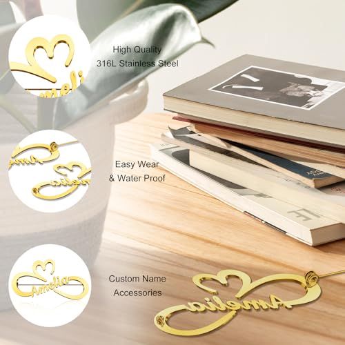 Image of Custom Lapel Pin for Women Men - Name Brooch Pin Personalized Stainless Steel for Wedding Business Party - Gold /Silver /Black Customized Jewelry Gifts