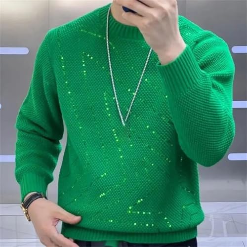 Men's Solid Cashmere Knitting Sweaters Soft Warm O-Neck Casual Pullovers Winter Long Sleeve Tops2