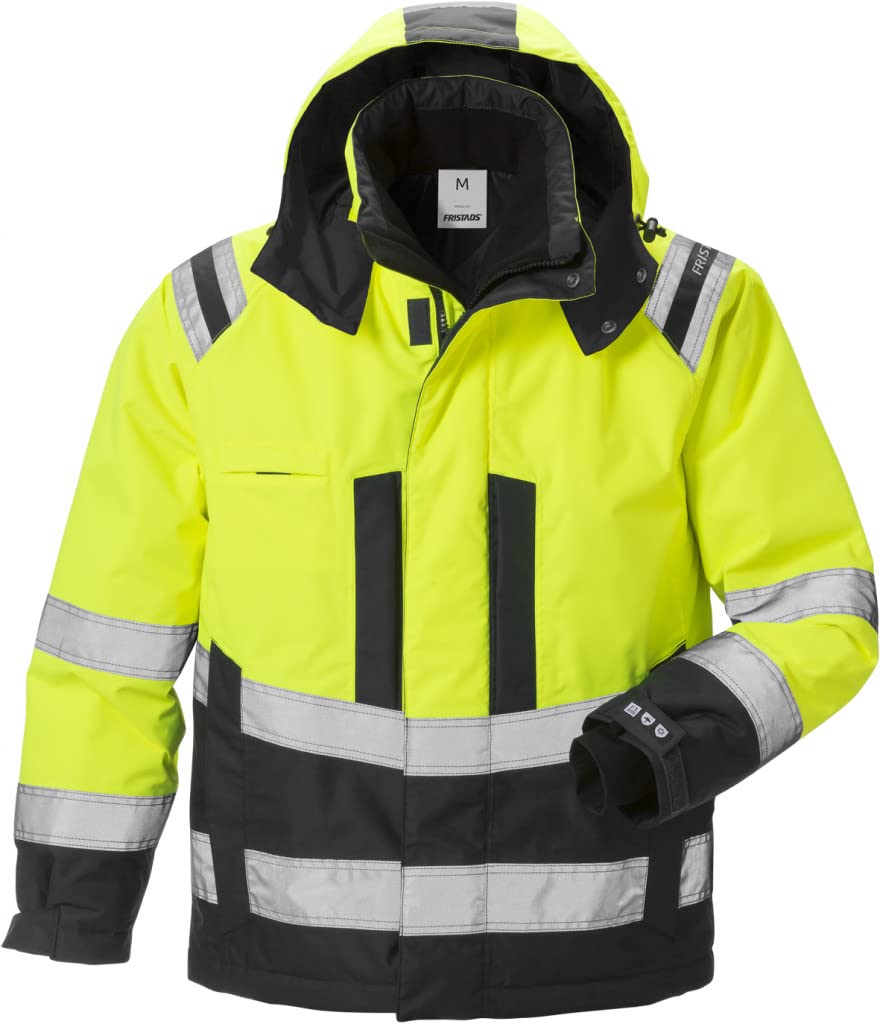 Fristads Warnschutz Winterjacke 4035 GTT Stormsafe | Gelb/Schwarz, Gr. L