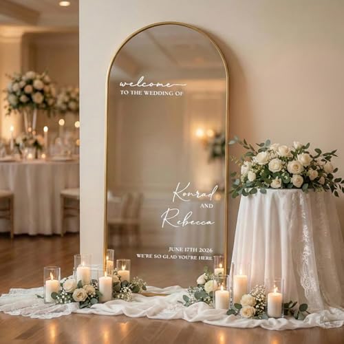 Vinilo Personalizado para Espejo de Boda