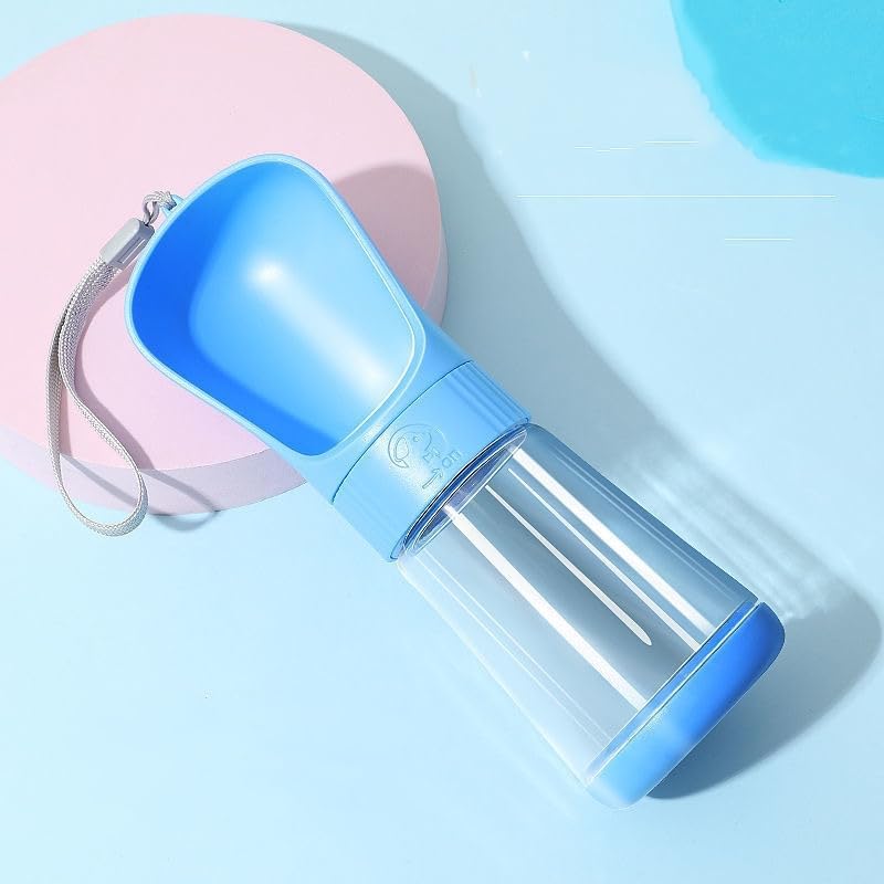 Botella de agua portátil para perros, a prueba de fugas, dispensador de agua portátil para cachorros, para mascotas, caminar al aire libre,