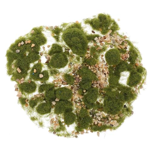 GALPADA 用石子草粉モデル材料 草粉 石子付き ミニチュア風景 テラリウム 盆栽飾りにな人工芝と天然さざれ入りクラフト素材