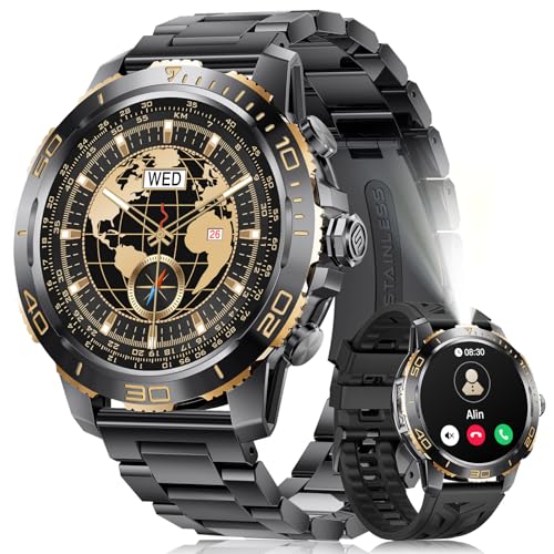 LIGE Smart Watches for Men, Make/Answer Call, 1.43' AMOLED Fitness Watch with Heart Rate/Sleep...