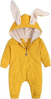 Bebé recién nacido Niños Niñas Conejito Trajes de Pascua Infantil de manga larga Onesies Sudadera con capucha Mono Pijama