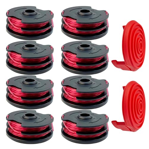 HSOKEW Replacement Trimmer Spool Line, 27FT TLH-01 GT500WU for Hyp-er TOUg-h Weed Eater String Trimmer Compatible with HT19-401-003-03, HT10-401-002-01, HT18-401-004-01, WG105 WG106 WG108, etc (10)