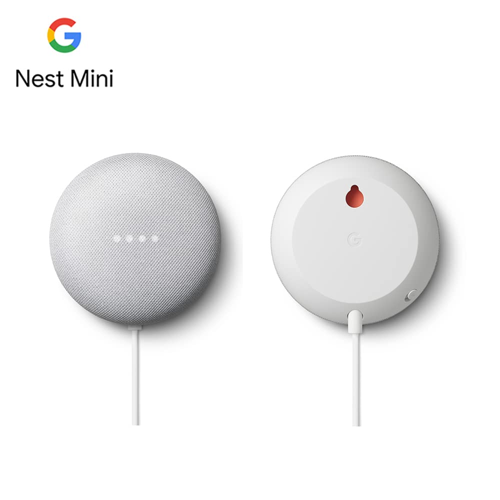 Google Nest Mini Enceinte Bluetooth sans Fil 2ème génération (Blanc)