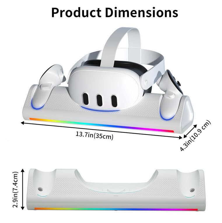  Quest 3 専用充電スタンドセット Amazon.co.jp: Meta Quest 3 充電ドック用: 30W 高速充電ROG