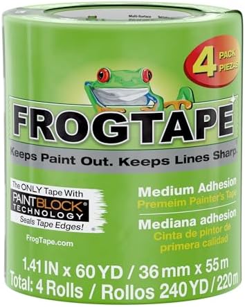 FrogTape Multi-Surface Painters Tape with PAINTBLOCK, 1.5 Inch Wi...