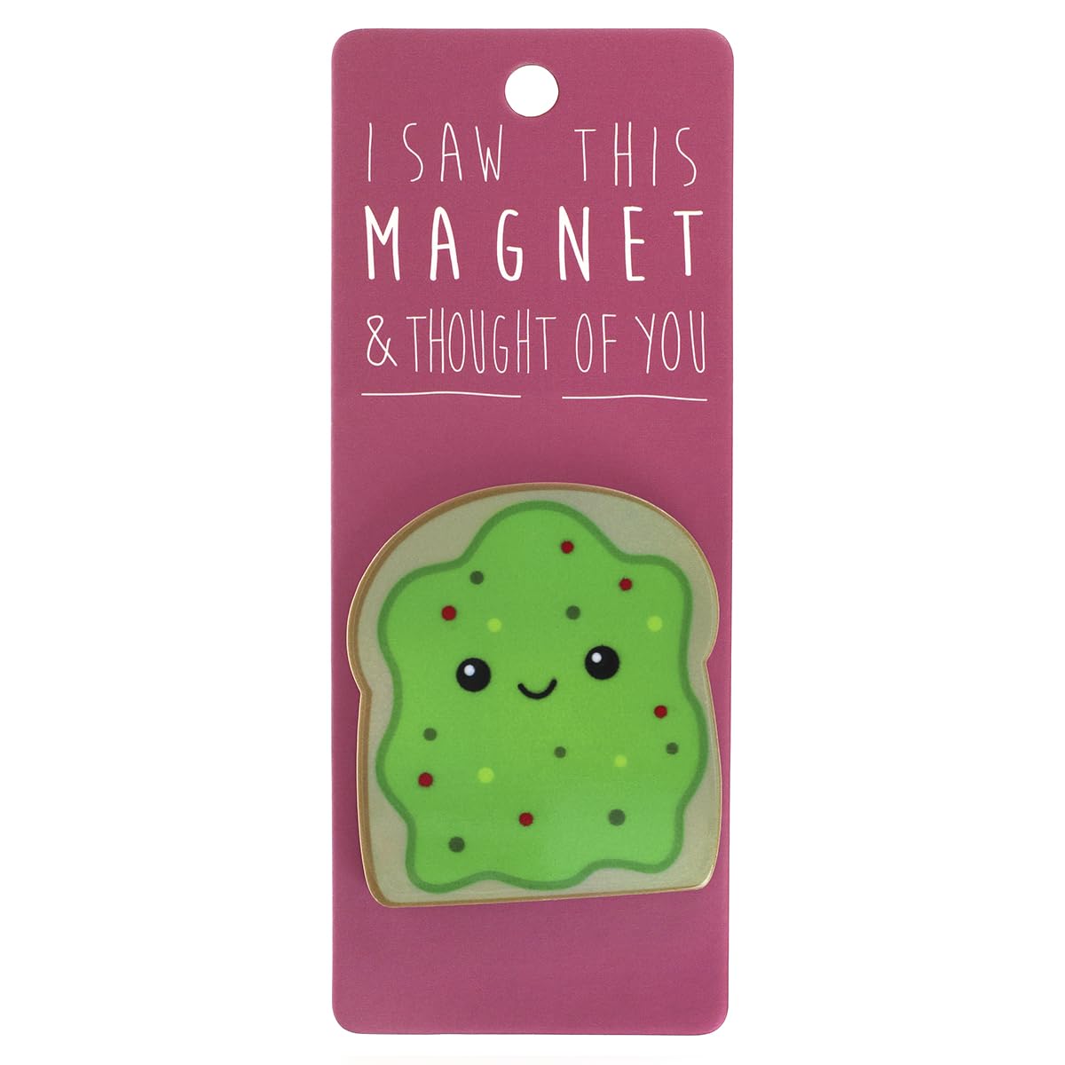 Smiling Avocado On Toast Funny Novelty Magnet