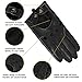 MGGMOKAY Mens Unlined Leather Driving Gloves Touchscreen,Black,Large