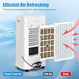 TANGZON 10L Air Cooler, 88W 3-in-1 Evaporative Coolers/Cooling Fan/Humidifier with 3 Speeds, Remote Control, 15H Timer, Sleep Mode, LED Display, Oscillation & 2 Ice Boxes for Home Office Bedroom - Image 9