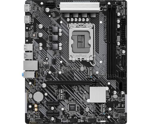 Image of Asrock B760M-H2 /M.2, Intel B760, 1700, Micro ATX, 2 DDR5, 2 HDMI, 2.5G LAN, PCIe4, 2X M.2