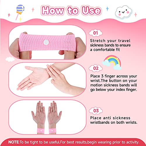 Meiyyj J Motion Sickness Bands Kids Cruise Accessories Must Have Travel Sickness Bands For Kids Gifts For Morning Sickness Relief Seasickness Wristband Cruise Travel Essentials