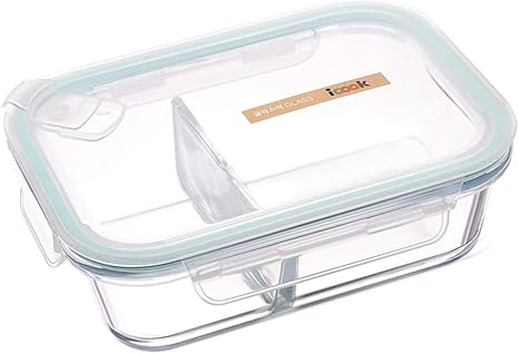 Amazon kani 弁当箱 ランチボックス 保存容器 透明ガラス弁当箱 700ml 耐熱 密閉 汁漏れない 子供 通学 女性 ビジネス 通勤 キャンプ ハイキング 電子レンジok 冷凍ok 弁当箱 オンライン通販