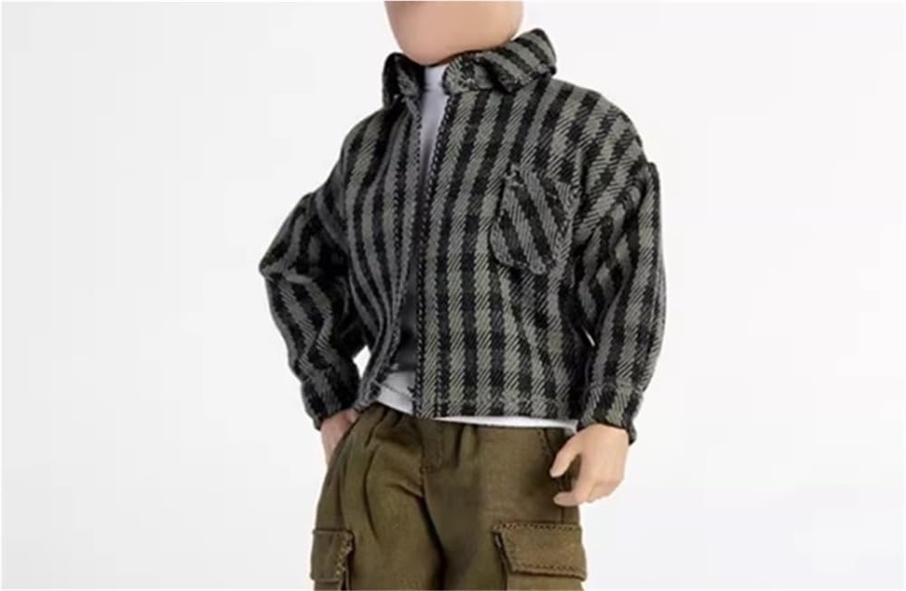Veste à carreaux figurine 1/12 manches longues souples