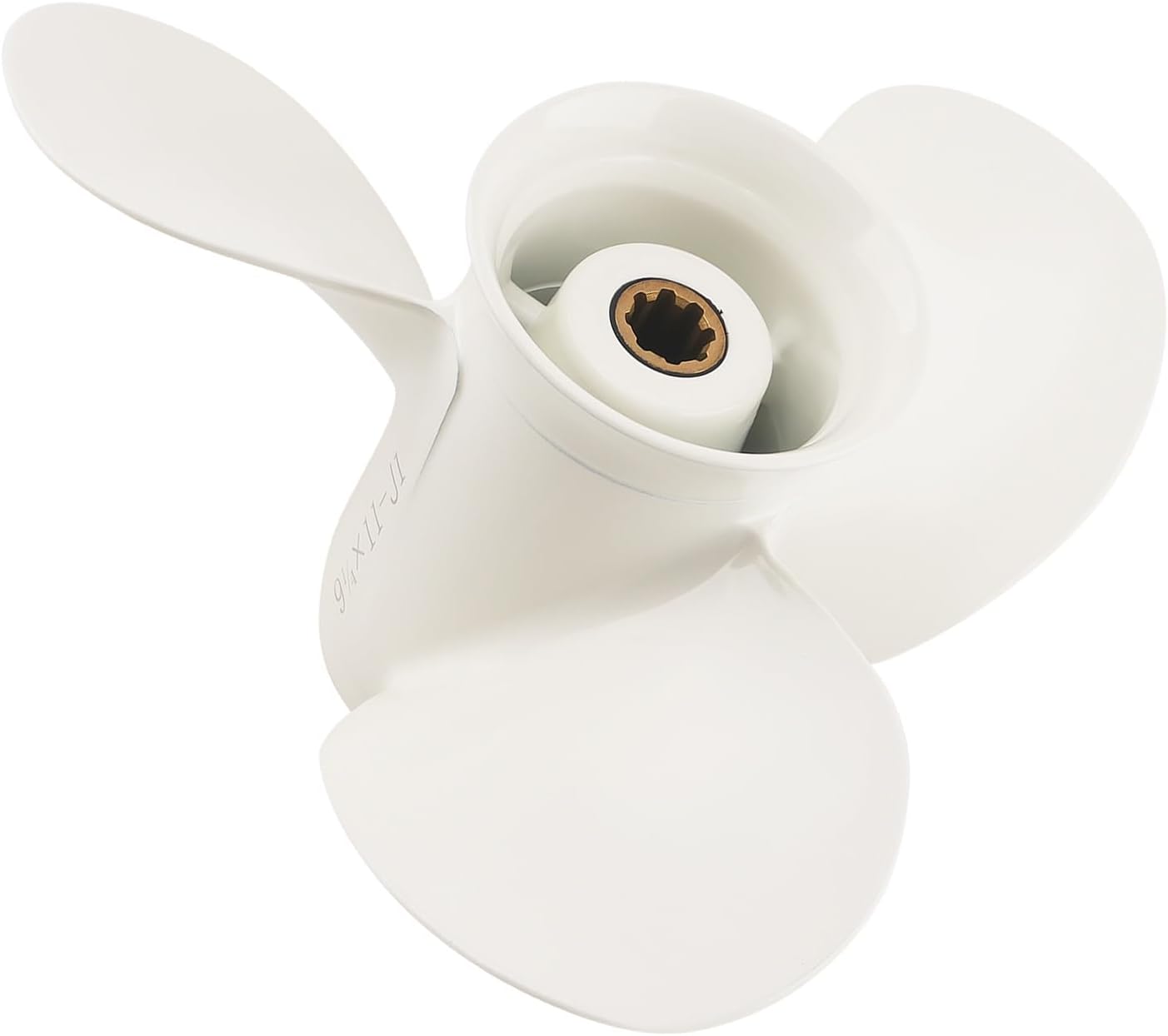 maXpeedingrods 9 1/4 X 11 Aluminum Boat Propeller for Yamaha 9.9HP 15HP Outboard Motor, 8 Spline Tooth 3 Blades, RH, Parts No# 63V-45943-10-00, 63V-45943-00-EL