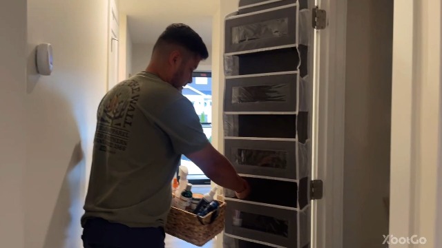 TAHAVICE 2 Pack Over The Door Storage Organizer With 5 Pockets 10 Mesh Side Pockets, 44 Lbs Weight Capacity Door Hanging Organizers And Storage For Bedroom,Bathroom,Nursery,Pantry,Dorm(Black