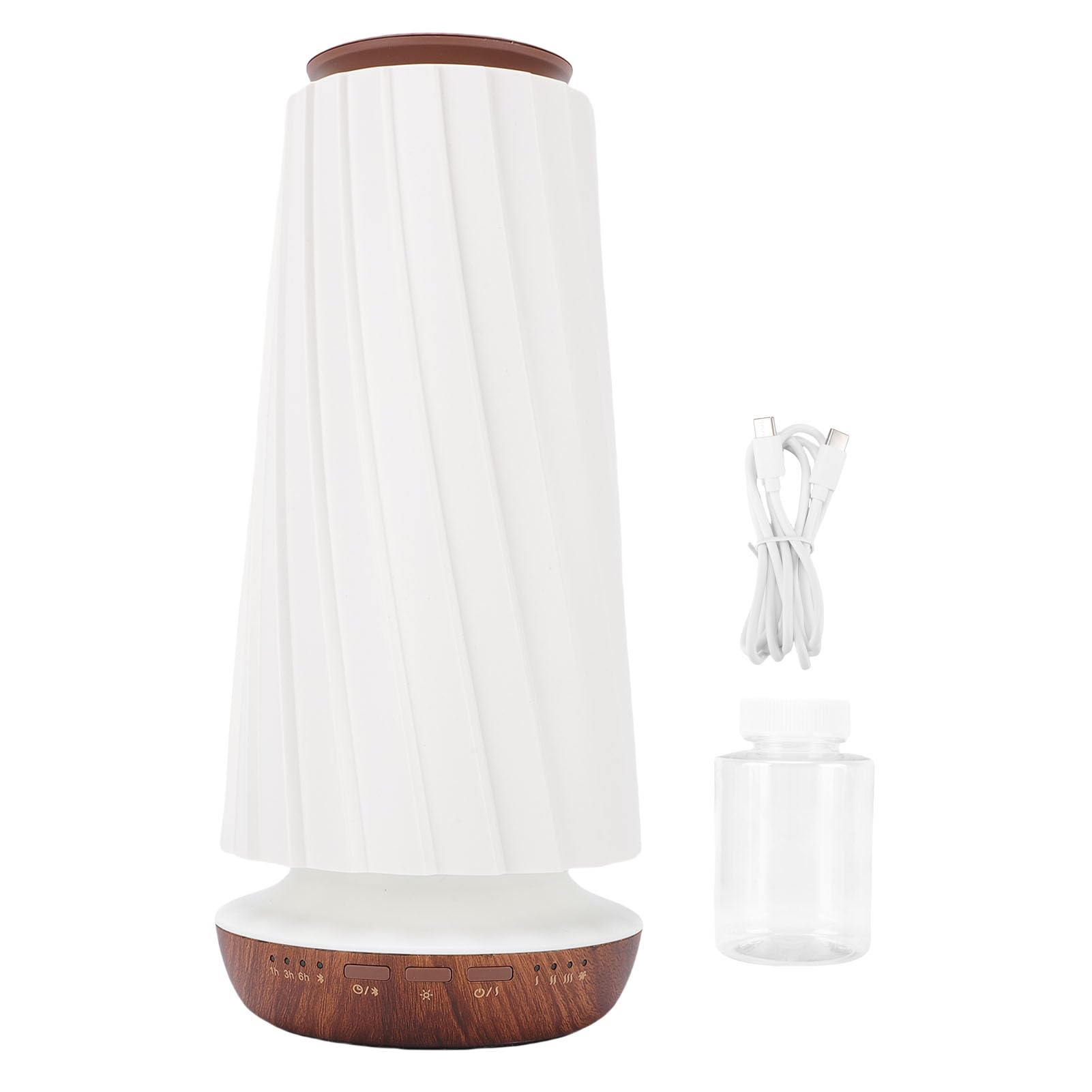 Sxhlseller Diffusore di Aromaterapia Intelligente da 100 Ml |Diffusore di Olio Senza Acqua con Controllo App, Anti-bruciatura Secca, Silenzioso, per Sauna SPA dell'hotel (Beige)
