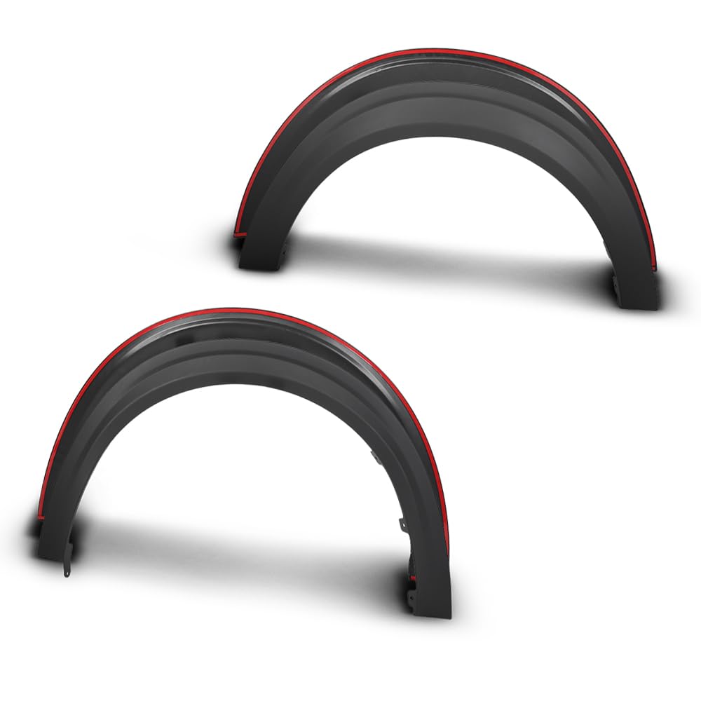 G-PLUS Front and Rear Wheel Eyebrow Fender Trim Compatible with Ford Maverick 2022 2023 2024 2025 Black