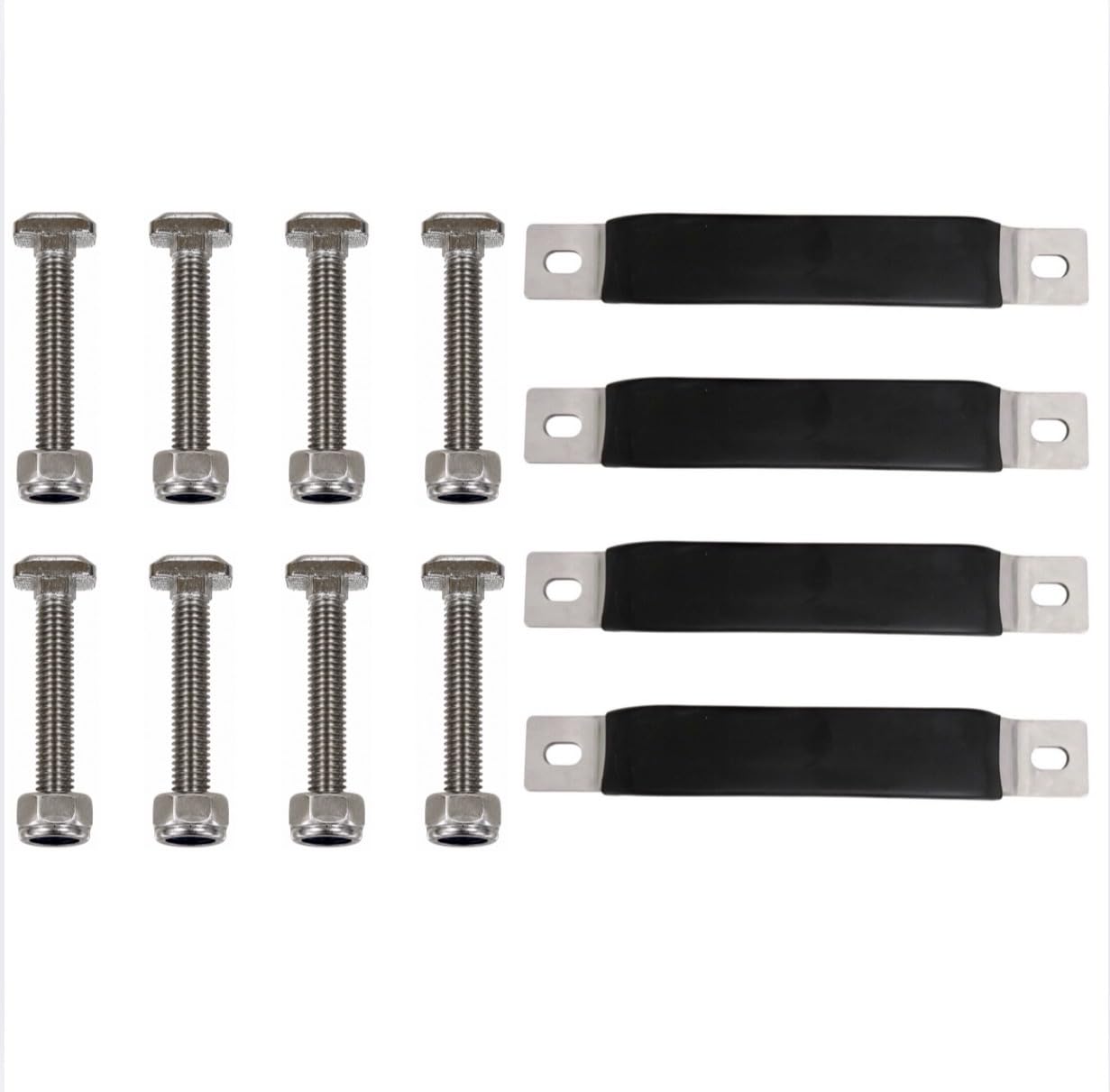 Designed for Tentbox Go Entire Fixing Kit - 8 x M8 Channel Bolts and Nyloc Nuts - 4 x U Bracket Handles (Fits Tentbox Go Entire Fixing Kit) — image 1