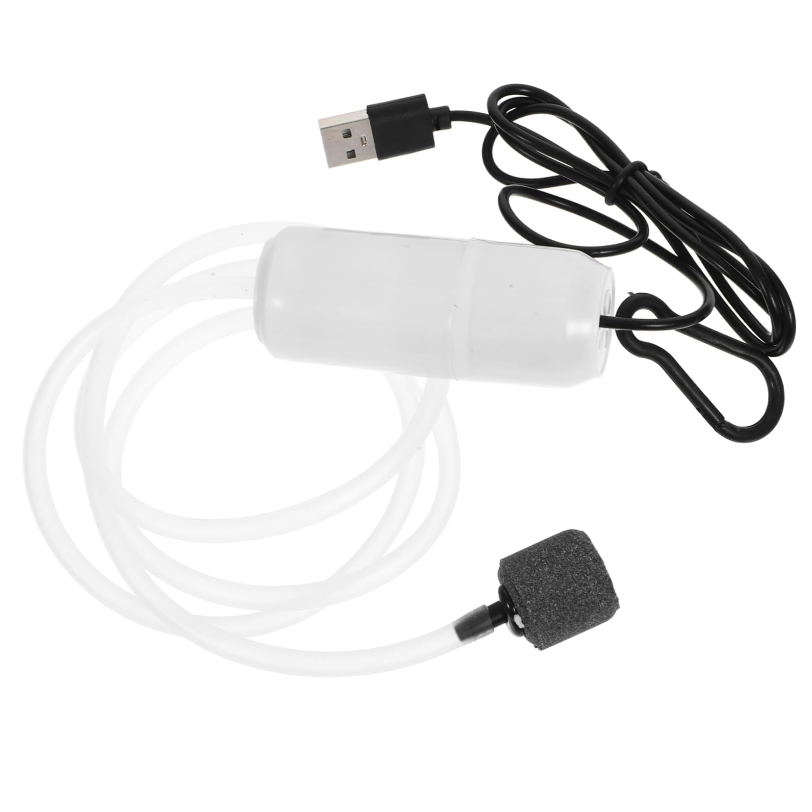 CIYODO Silent USB Air Pump for Aquariums Oxygen Pump for Fish Tanks Efficient Oxygenation Quiet Operation for Aquatic Plants and Fish Care Portable Design