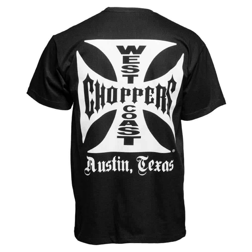 WEST COAST CHOPPERS - Camiseta WCC OG Classic Austin/Texas - Negro
