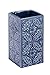 Wenko Cordoba Vaso para Cepillos de Dientes, Cerámica, Azul, 6.5x6.5x12 cm