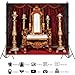 YongFoto Gold Royal King Throne Chair Backdrop 7x5ft European Retro Classic Red Carpet Curtain Photography Background Birthday Bridal Shower Wedding Baby Shower Party Banner Portraits Photoshoot