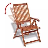 mewmewcat 7-TLG. Akazienholz Gartenmöbel-Set Holz Essgruppe Gartengarnitur Sitzgruppe - 4