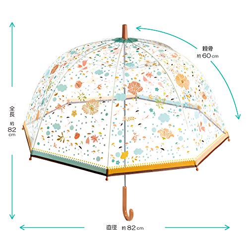 DJECO Mommy & Me Umbrella Little Flowers - Adult Size, Safety Pink - Image 3